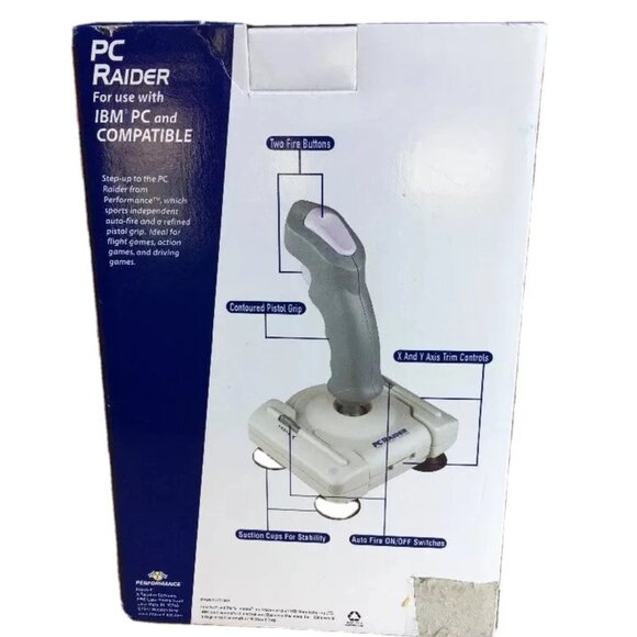 Performance PC Raider Joystick Professional Analog Computer Gaming - Picture 3 of 3